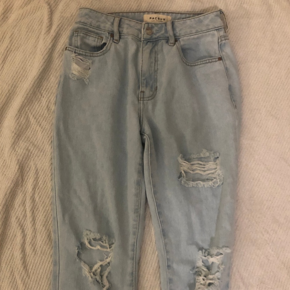 pacsun ripped mom jeans